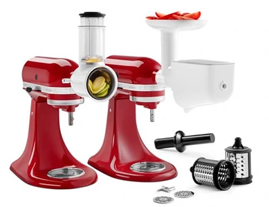Kitchenaid Set de 3 accessoires avec hachoir à viande, un moulin à légumes et une râpe multifonction
